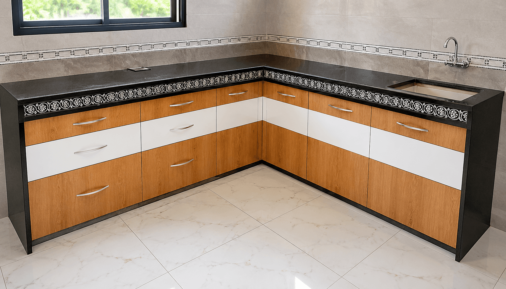 Wood & White Kitchen