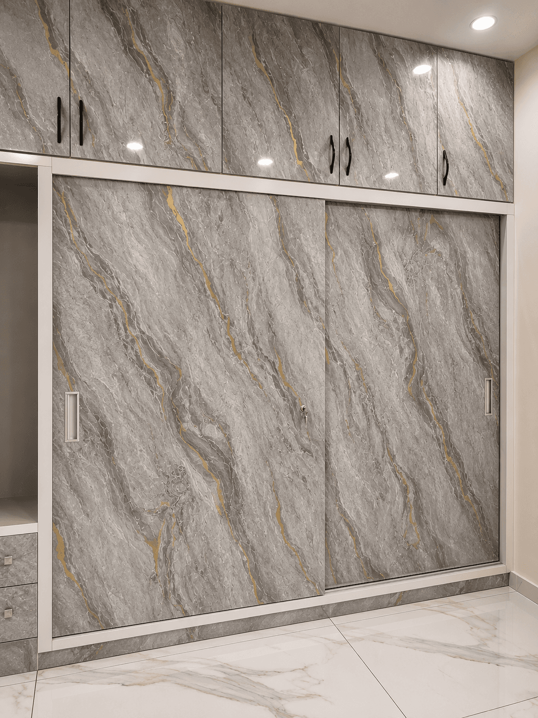 Marble Elegance Wardrobe