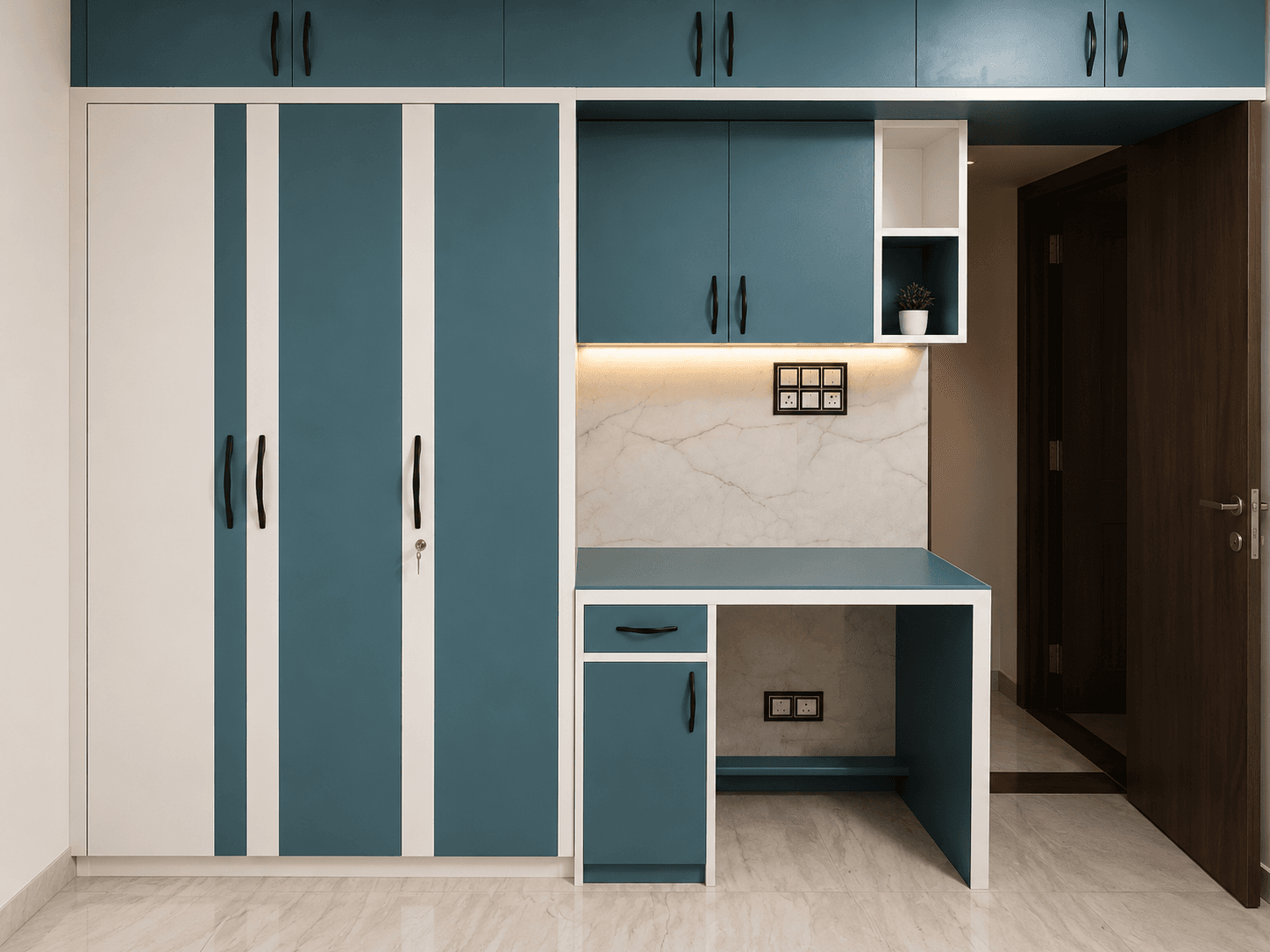 Teal Wardrobe & Study